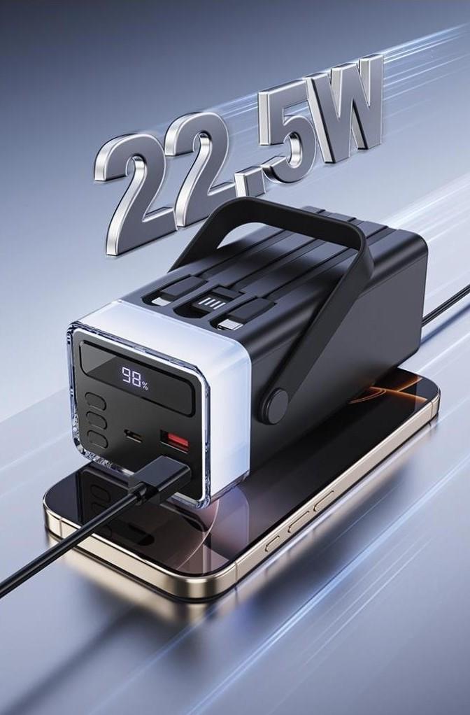 Повербанк Torima TRM-1061 Black 60000 mAh Type-C Lightning 22,5 Вт із швидкою зарядкою та LED ліхтариком Black (jz-TRM1061) - фото 3 Повербанк Torima TRM-1061 Black 60000 mAh Type-C Lightning 22,5 Вт із швидкою зарядкою та LED ліхтариком Black (jz-TRM1061) - фото 3