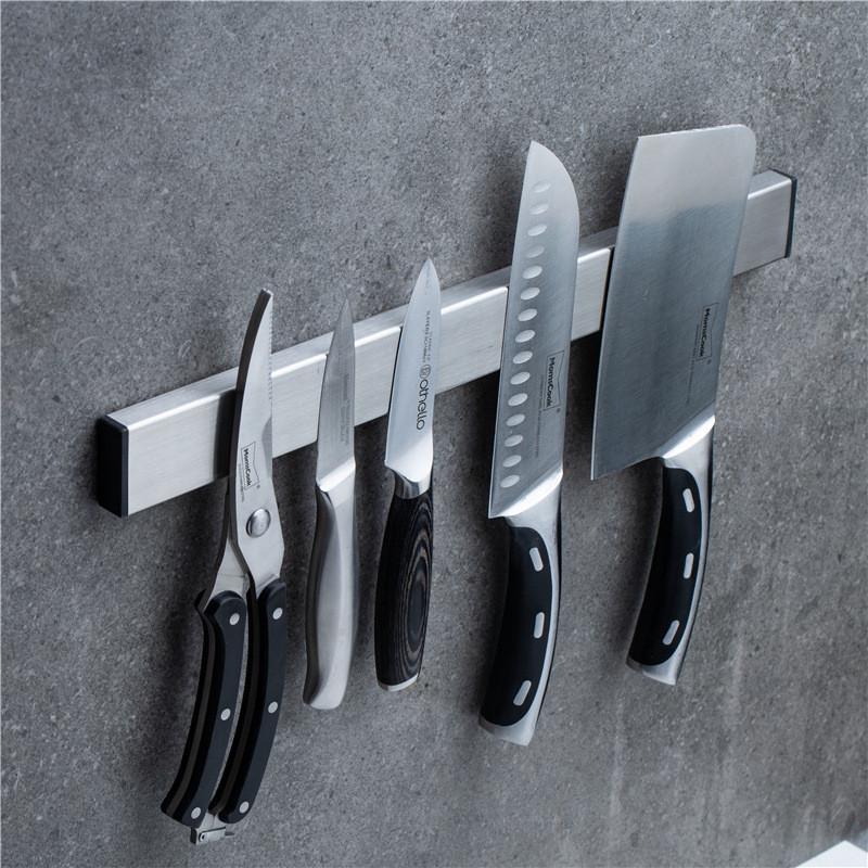 Магнитная планка для ножей IwConcept PRO Batten из нержавеющей стали 40 см Серебристый (2084) - фото 5
