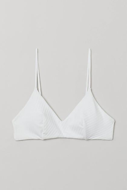 Купальный топ H&M р. 44 Белый (967086)