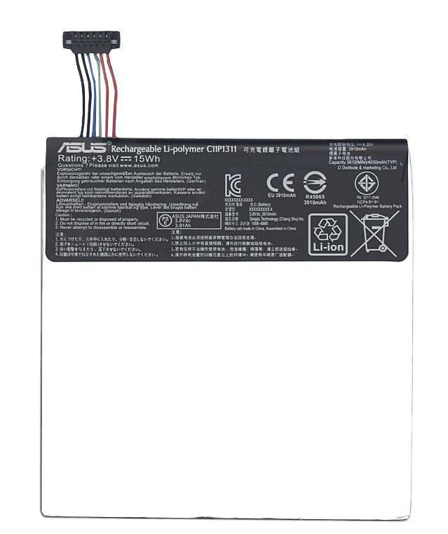 Аккумулятор для планшета Asus C11P1311 MeMO Pad 7" 3,8V 3910 mAh Silver
