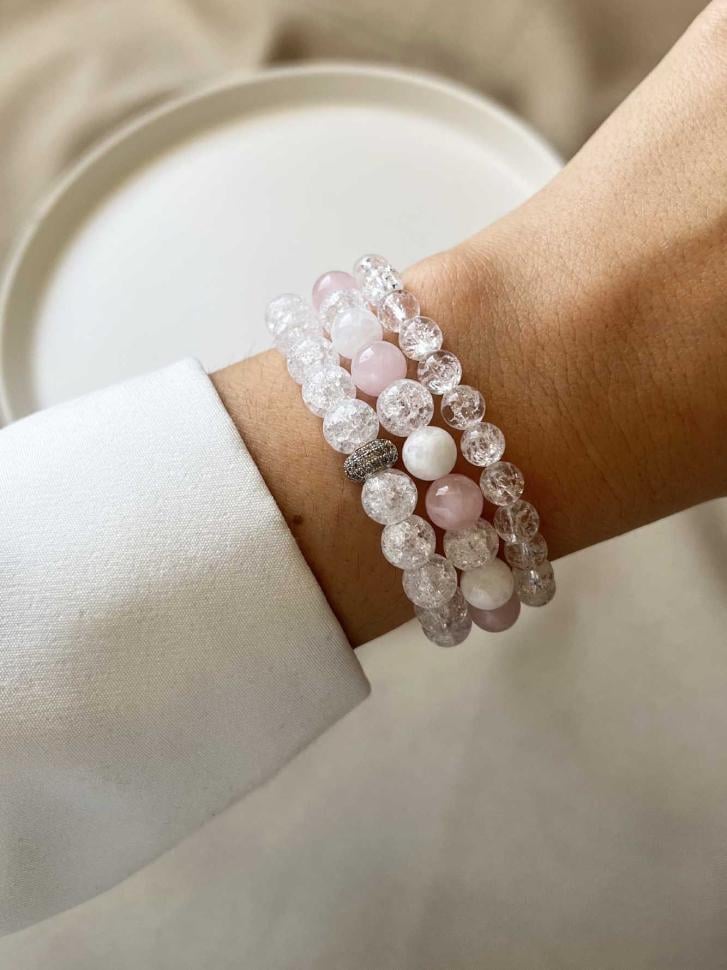 Набір браслетів з натурального каміння (4657) Набір браслетів з натурального каміння (4657)