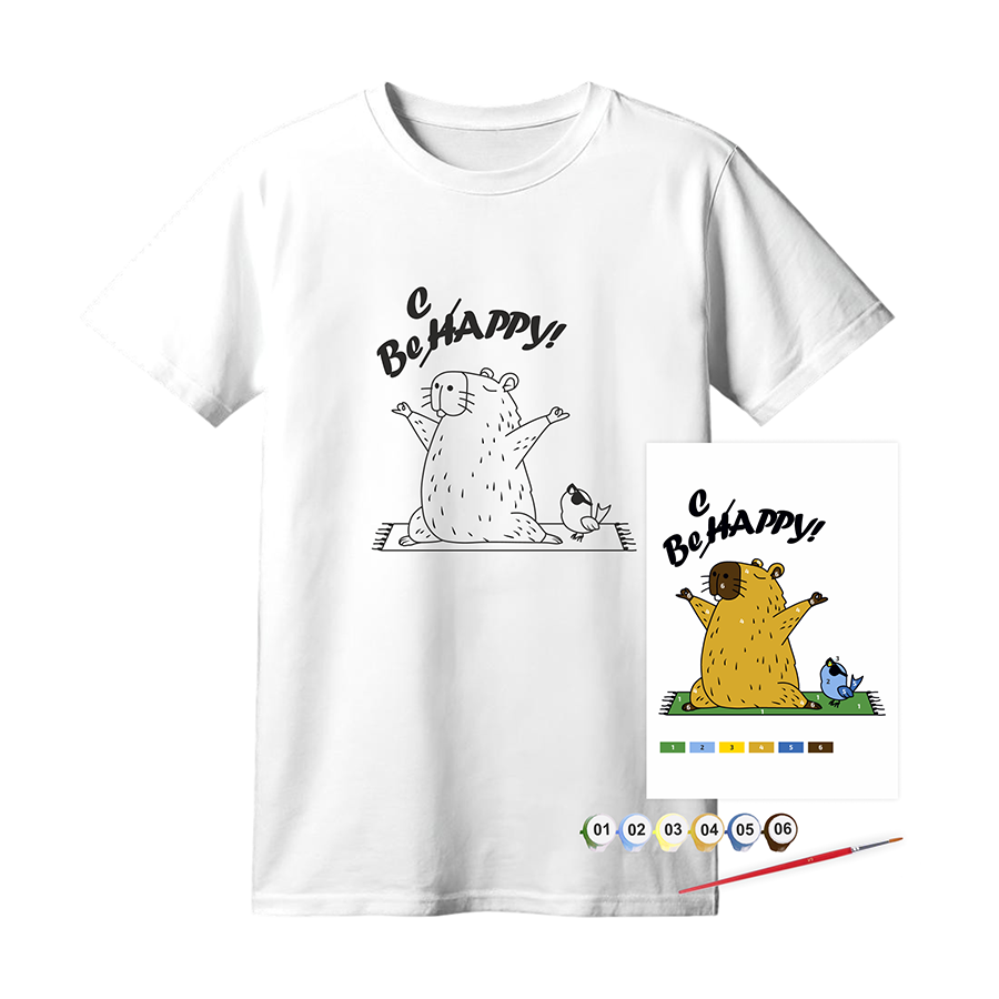 Набір футболка-розмальовка Rosa Talent Be Cappy бавовна XS (2742450977)