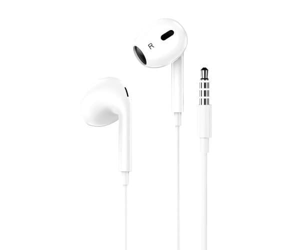 Наушники-гарнитура проводные Hoco M101 Max Mini-Jack 3,5 мм 1,2 м White