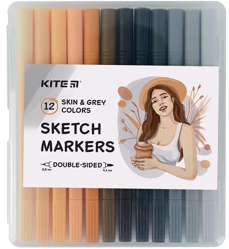 Маркер двухсторонний Kite Butterfly 12 шт.