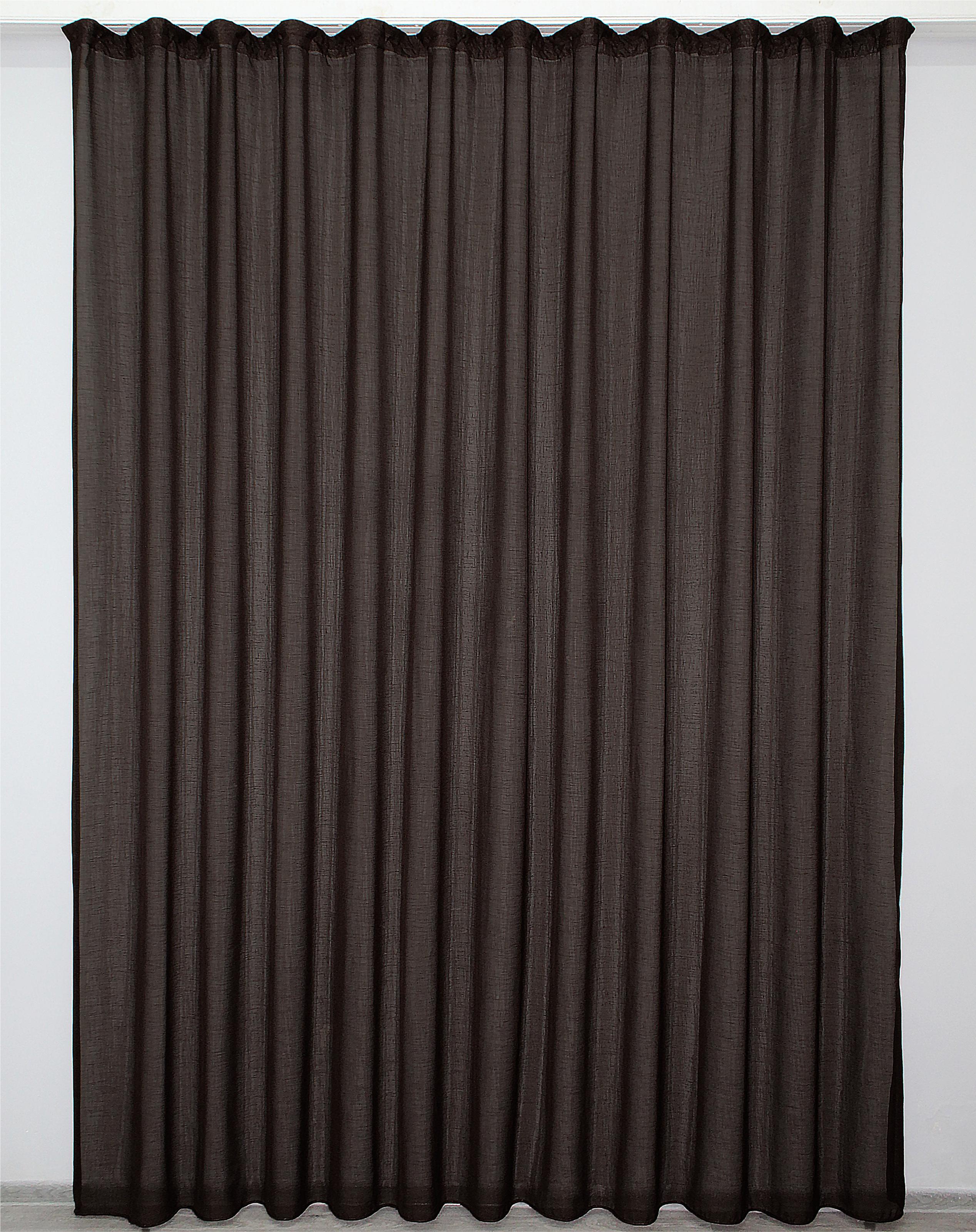 Тюль VR-Textil 1313т мікро-льон 300х270 см Шоколадний (43-097)