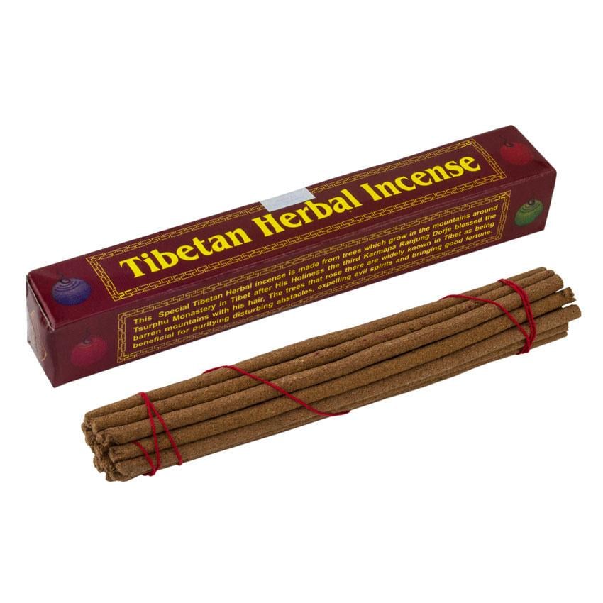 Пахощі тибетські трав'яні MS Tibetian Herbal Incense з цурпху 16x2,2x2,4 см Бордовий (25677)