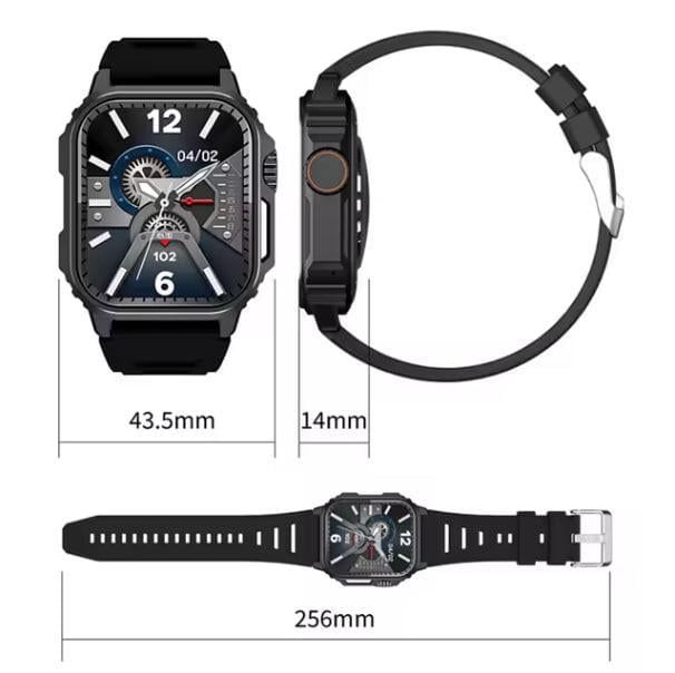 Смарт-годинник чоловічий Smart Watch TW11 AMOLED 49 мм Black (3520) - фото 7