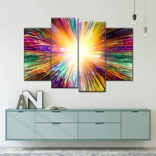 Модульная картина KIL Art Энергия красок из четырех частей 89x56 см (M4_M_66)
