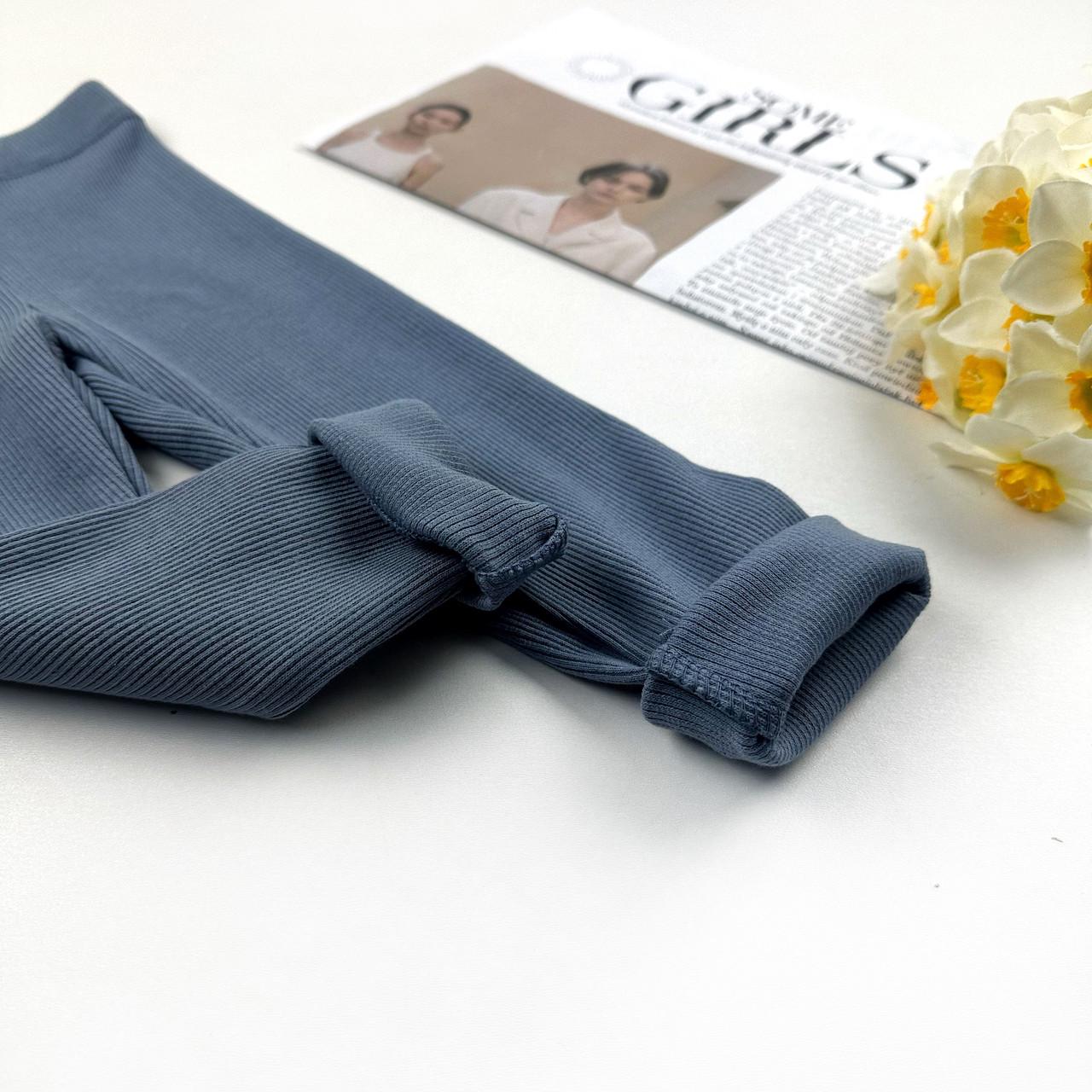 Лосини дитячі в рубчик 98 см Сірий (2181030645) - фото 4 Лосини дитячі в рубчик 98 см Сірий (2181030645) - фото 4