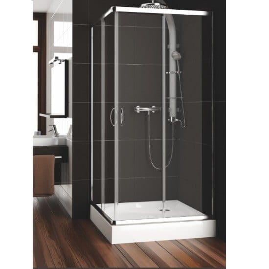Душова кабіна Armaform Elbe 190x100x100 скло 5 мм без піддону Хром (111-095111)
