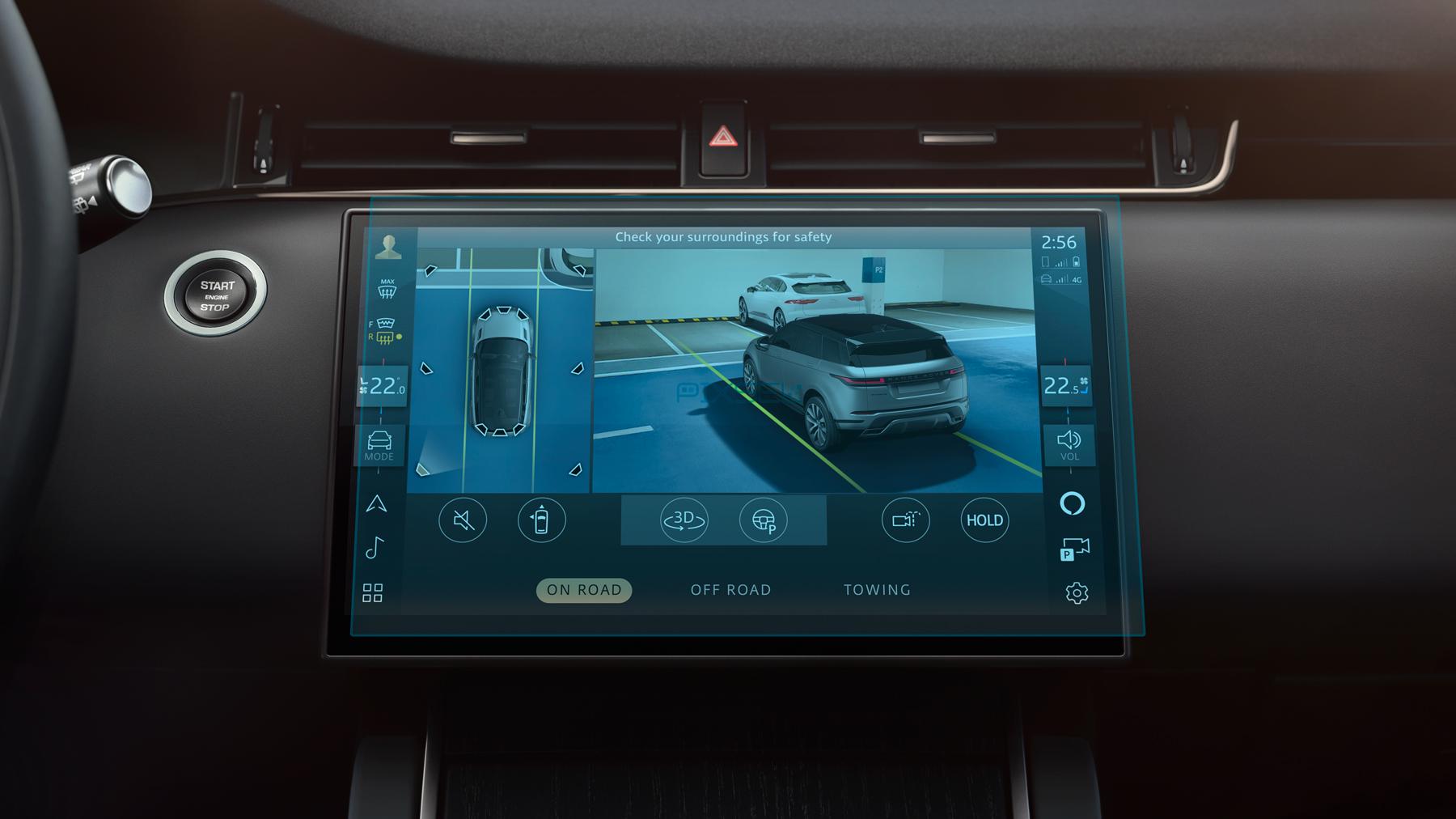 Стекло защитное Pixsel гибридный глянец на монитор Land Rover Range Rover EVOQUE 12,1“ 2023