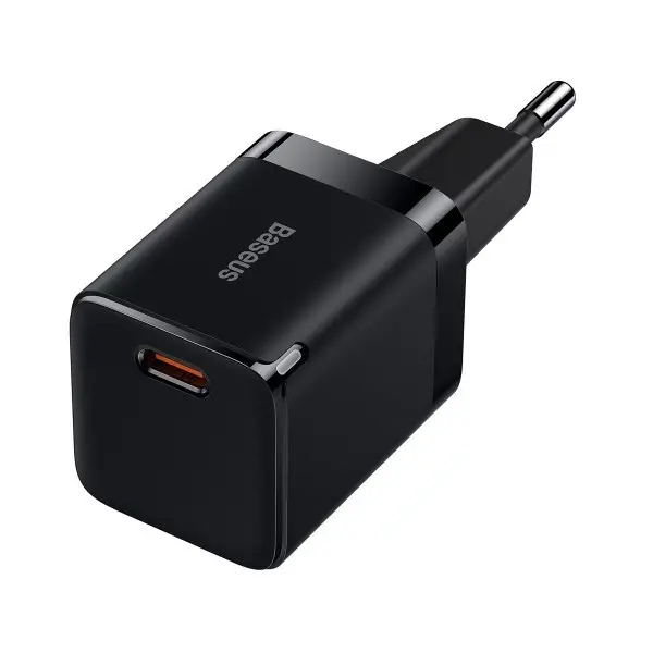 Мережевий зарядний пристрій Baseus CCGN010101 GaN3 Fast Charger 30W Black - фото 1