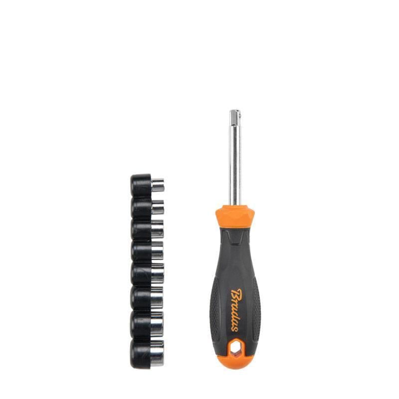 Набор торцевых ключей с отверткой Bradas HOME & GARAGE 5-12/60 мм (DIY-SW10SET1)