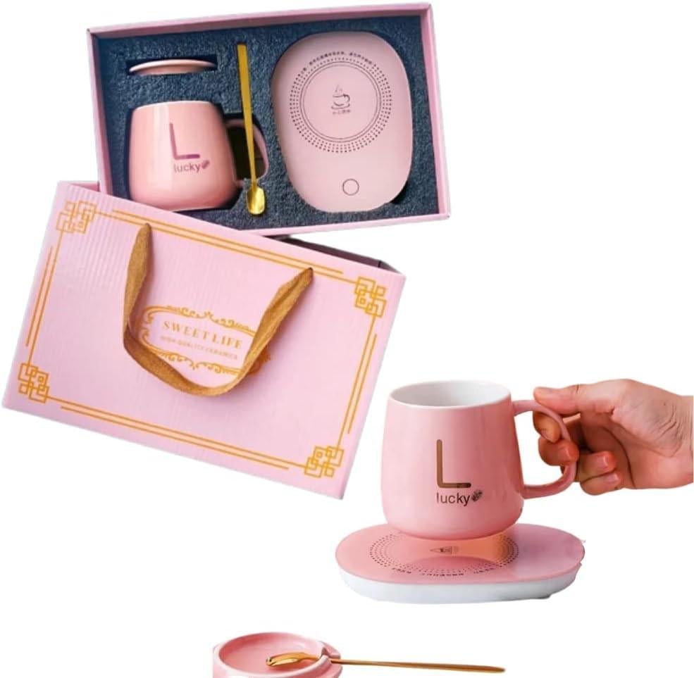 Чашка Lucky з підігрівом від 220V 350 мл Рожевий (23448688) - фото 5 Чашка Lucky з підігрівом від 220V 350 мл Рожевий (23448688) - фото 5