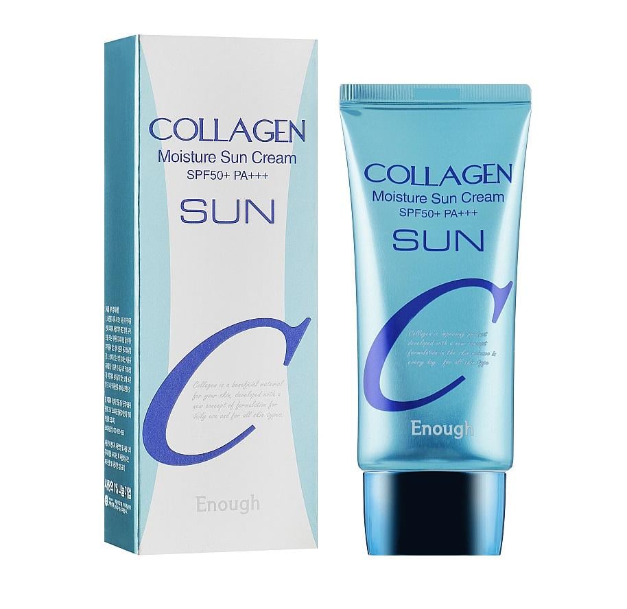Увлажняющий солнцезащитный крем Collagen Moisture Sun Cream SPF50+ PA+++ Enough 50 мл (8809755462123)