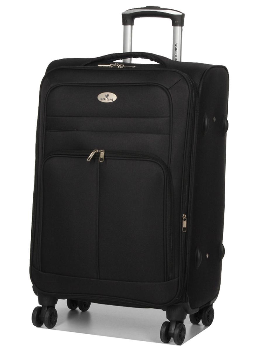 Чемодан тканевый Worldline 619 средний 65 см Черный (At00062)