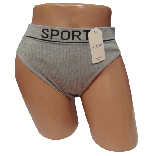 Женские трусики в рубчик Dyana 95123 XL Серый (1723155133)