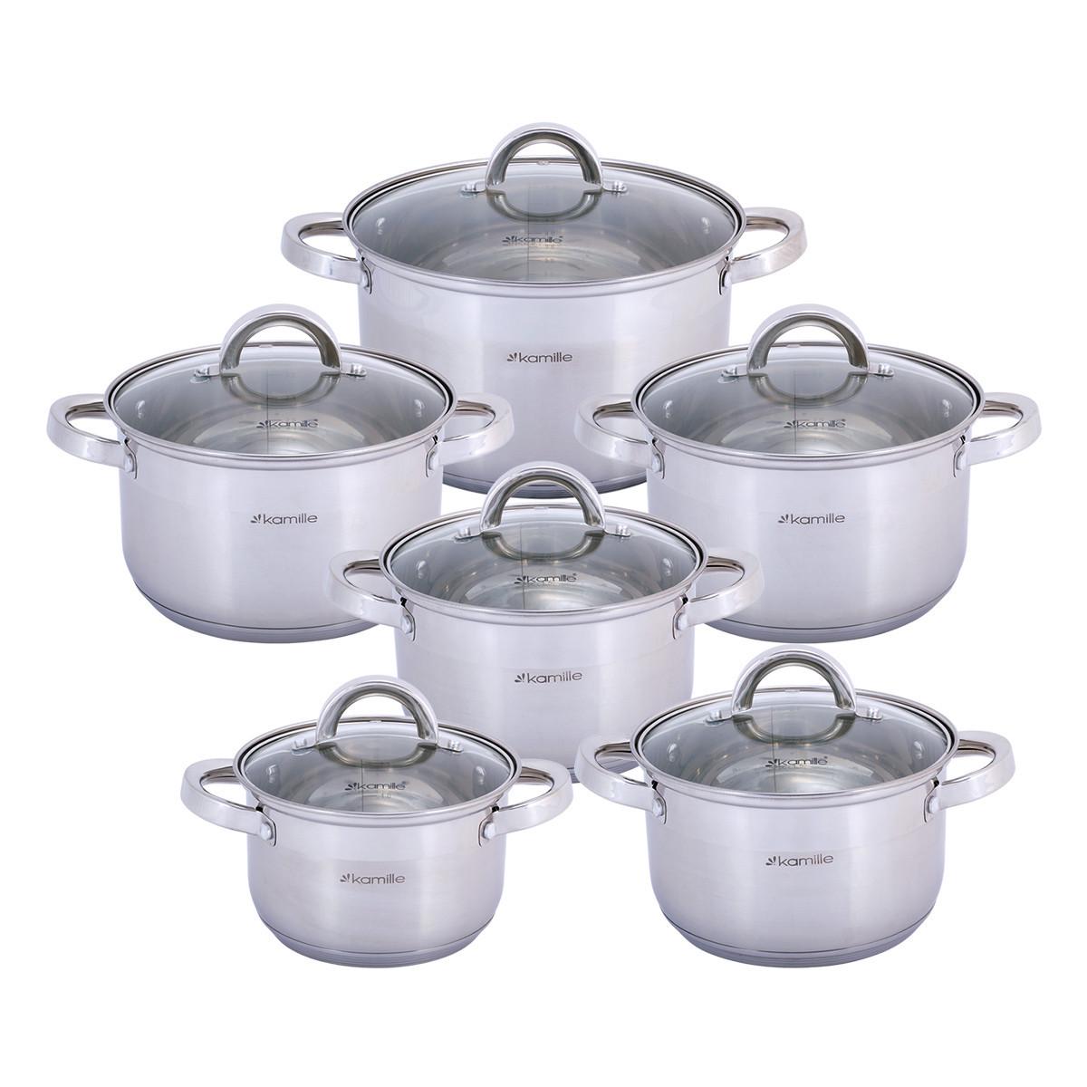 Набір кухонного посуду Kamille KM-5640S 12 пр. (97862)