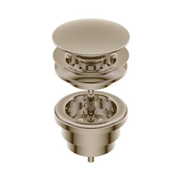 Клапан донный Ritmonio Click-Clack 1 1/4" для умывальника Золотой брашированный (E0BA0176SFCHX)