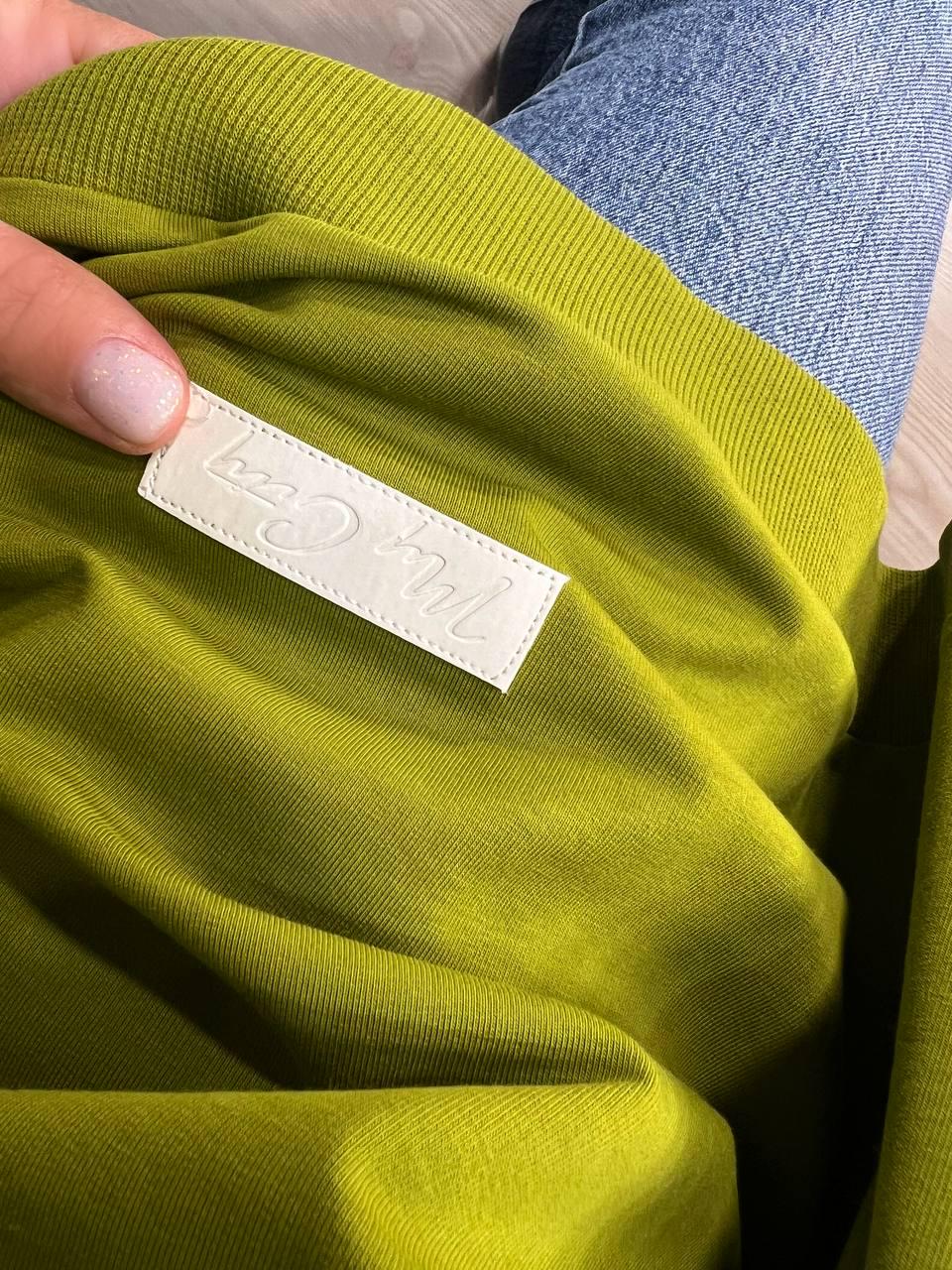 Світшот жіночий MY CITY 3044 широкий дуже вільного крою OS Зелений (1714) - фото 7 Світшот жіночий MY CITY 3044 широкий дуже вільного крою OS Зелений (1714) - фото 7