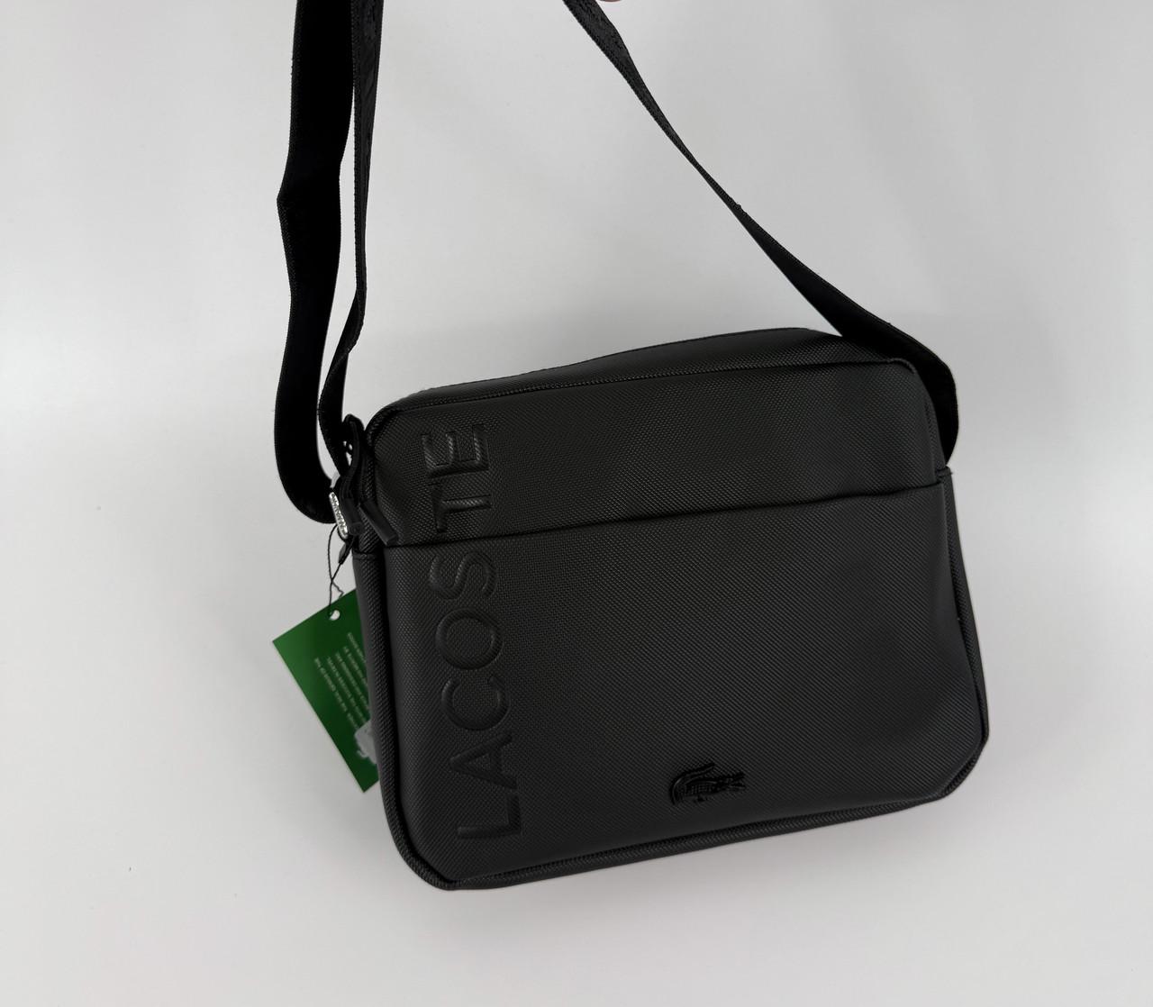 Барсетка Lacoste через плечо Черный - фото 2 Барсетка Lacoste через плечо Черный - фото 2