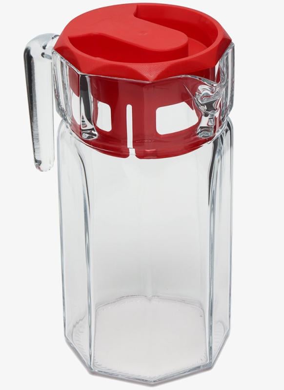 Кувшин стеклянный Kosem Jugs с пластиковой крышкой 1 235 мл - фото 3 Кувшин стеклянный Kosem Jugs с пластиковой крышкой 1 235 мл - фото 3