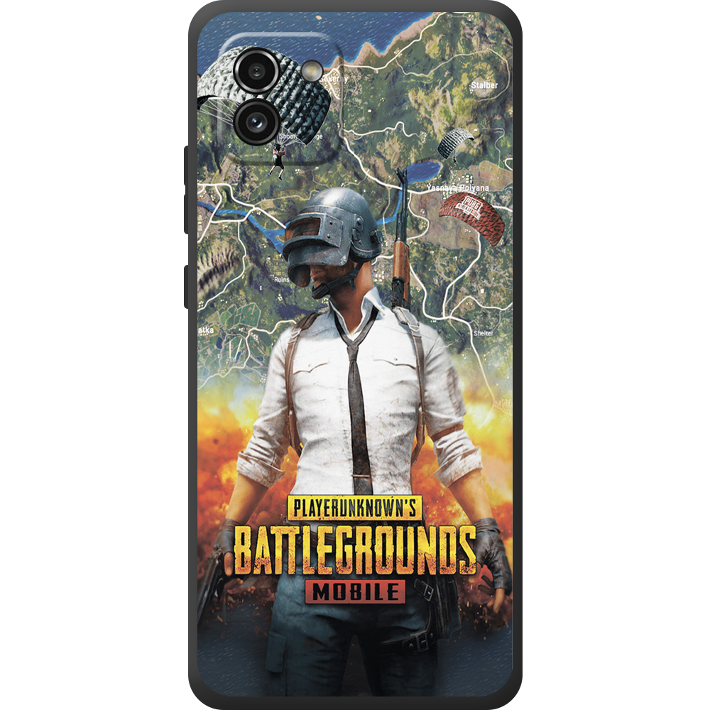 Чехол BoxFace Samsung Galaxy A03 (A035) PUBG Mobile Черный силикон (44031-up2309-44507)