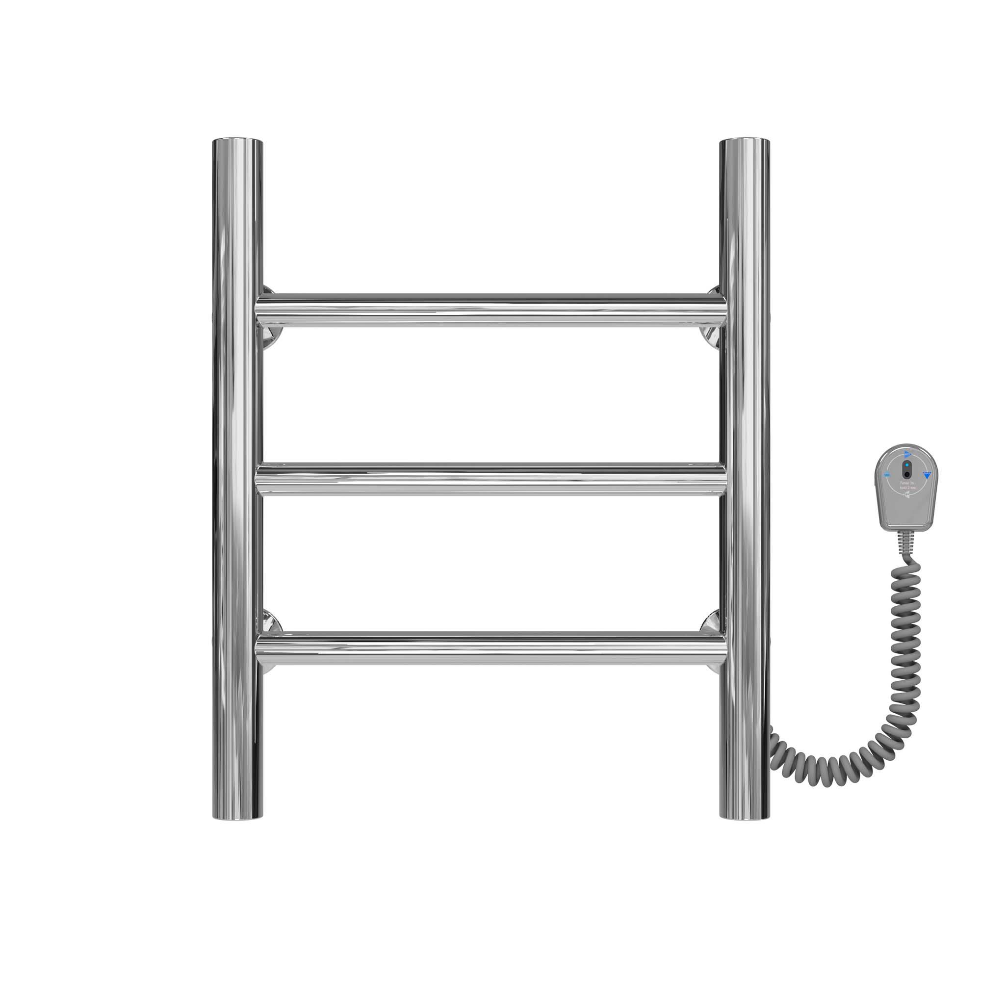 Полотенцесушитель электрический Deffi Орион П3 EF16 правое подключение нержавеющая сталь 400х400 мм Хром (C.OR.40.40.3.ECR5)