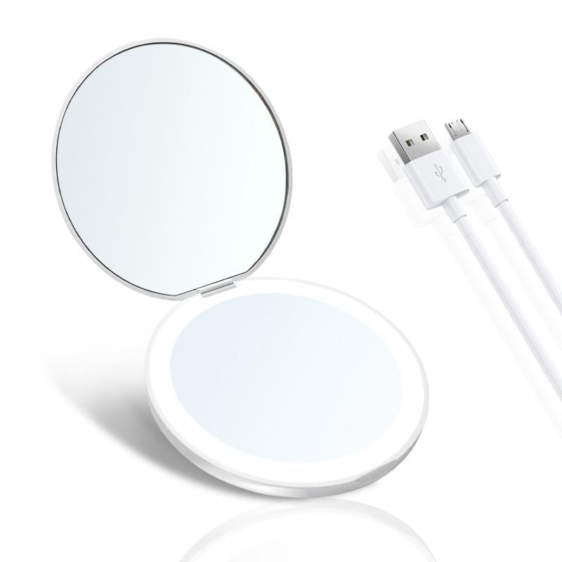 Дзеркало з підсвіткою LED J-Mirror MakeUp D8 USB Білий