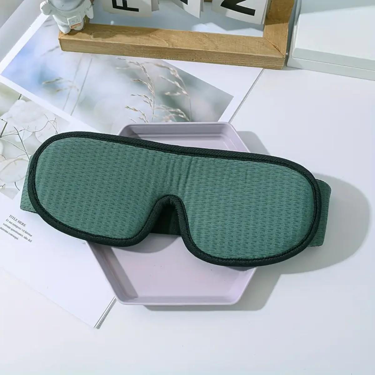 Маска на глаза для сна и отдыха с дышащим эффектом Зеленый - фото 4 Маска на глаза для сна и отдыха с дышащим эффектом Зеленый - фото 4