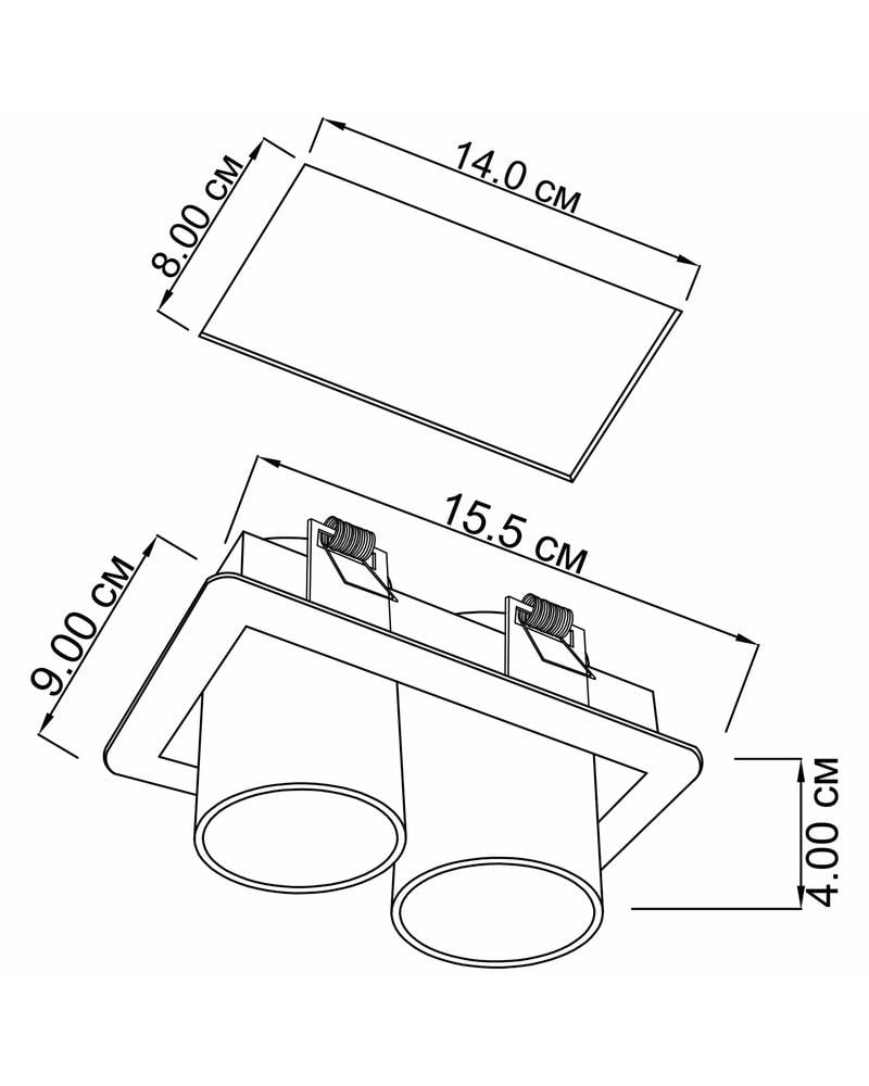 Точечный светильник Imperium Light 27624.05.01 Goggles (21980696) - фото 2