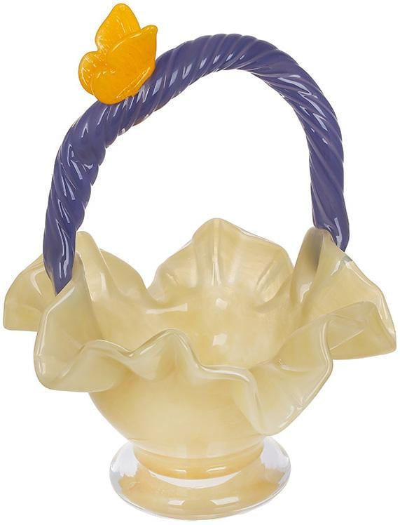 Ваза-корзина стеклянная Coraline 22х20х27 см