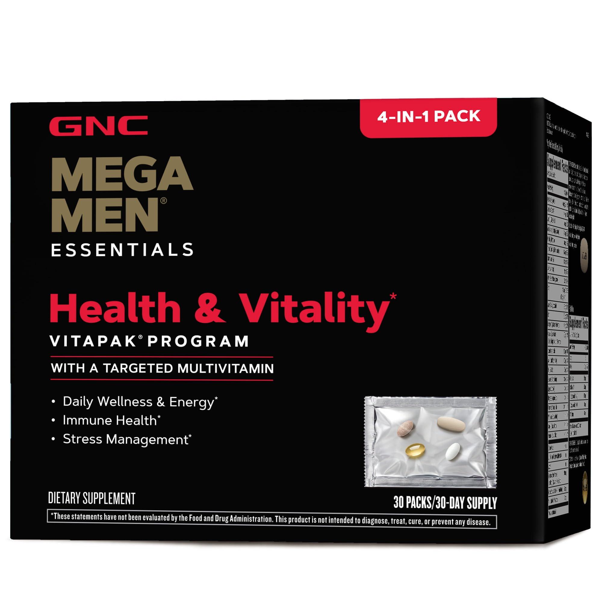 Витаминно-минеральный комплекс для мужчин GNC Mega Men Health Vitality 30 капсул