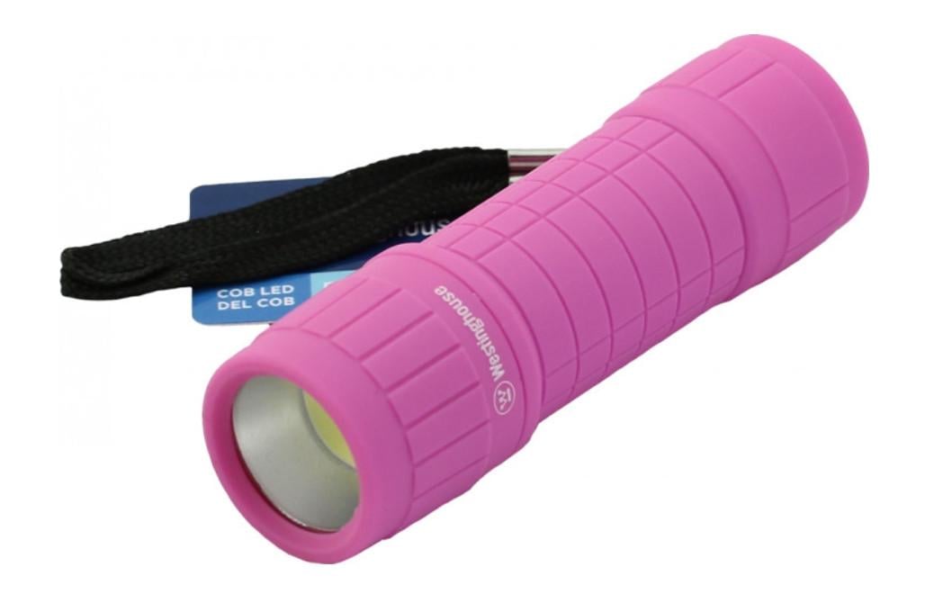 Фонарь ручной Westinghouse 3W COB WF87/3 х AAA/R03 батареи в комплекте Розовый
