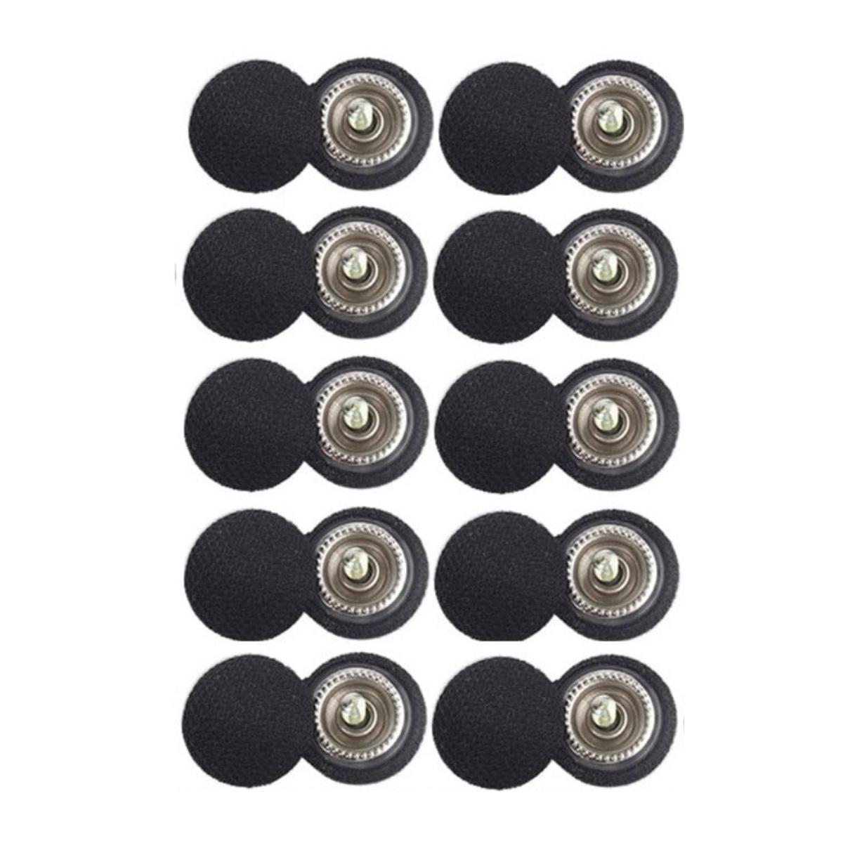 Кнопки для фіксації обшивки стелі автомобіля RinerClips 20 шт. Чорний (2061)