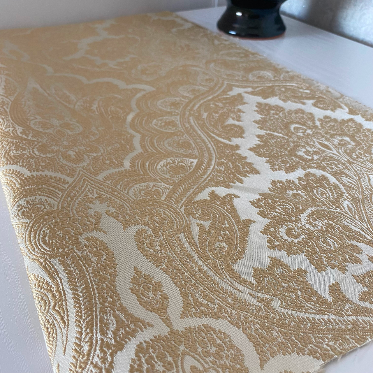 Тканина жакард Mebellini Валенсія 145 см Бежевий (MTEP2000-002)