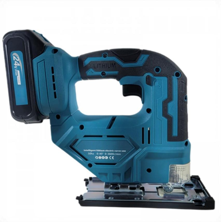 Электролобзик аккумуляторный с регулировкой скорости 24V 650W в чемодане с 2 аккумуляторами (110) - фото 6 Электролобзик аккумуляторный с регулировкой скорости 24V 650W в чемодане с 2 аккумуляторами (110) - фото 6