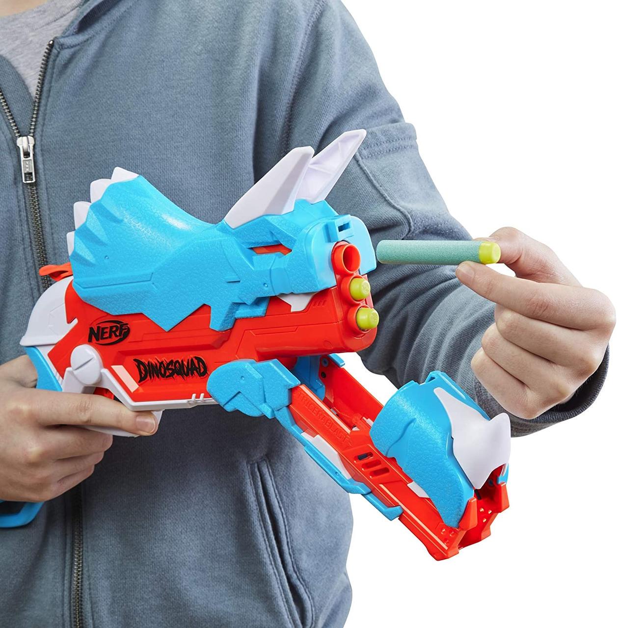 Бластер Nerf Dino Squad Tricera-Blast Hasbro (F0803) - фото 5