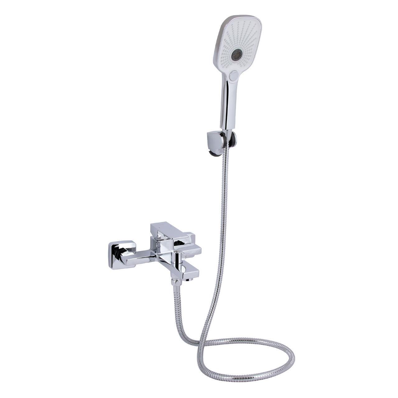 Смеситель для ванной Qtap Gemini с душевым гарнитуром QTGEM259CRM45681 Chrome (2553560775)