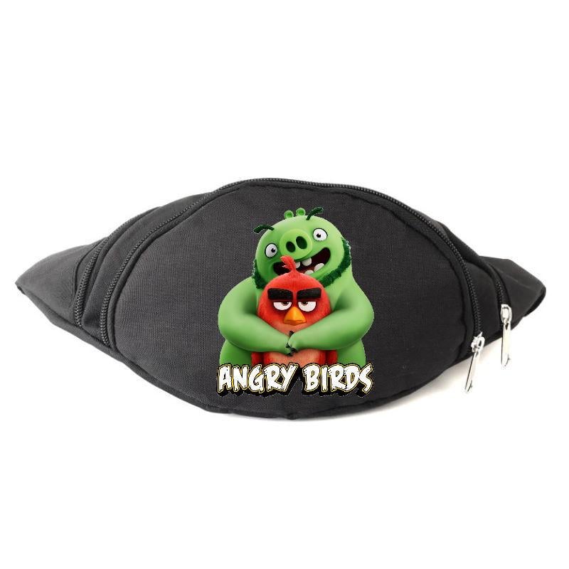 Поясная сумка-бананка Cappuchino toys Энгри Бердс Angry Birds Red/Pig Черный (2052681566)