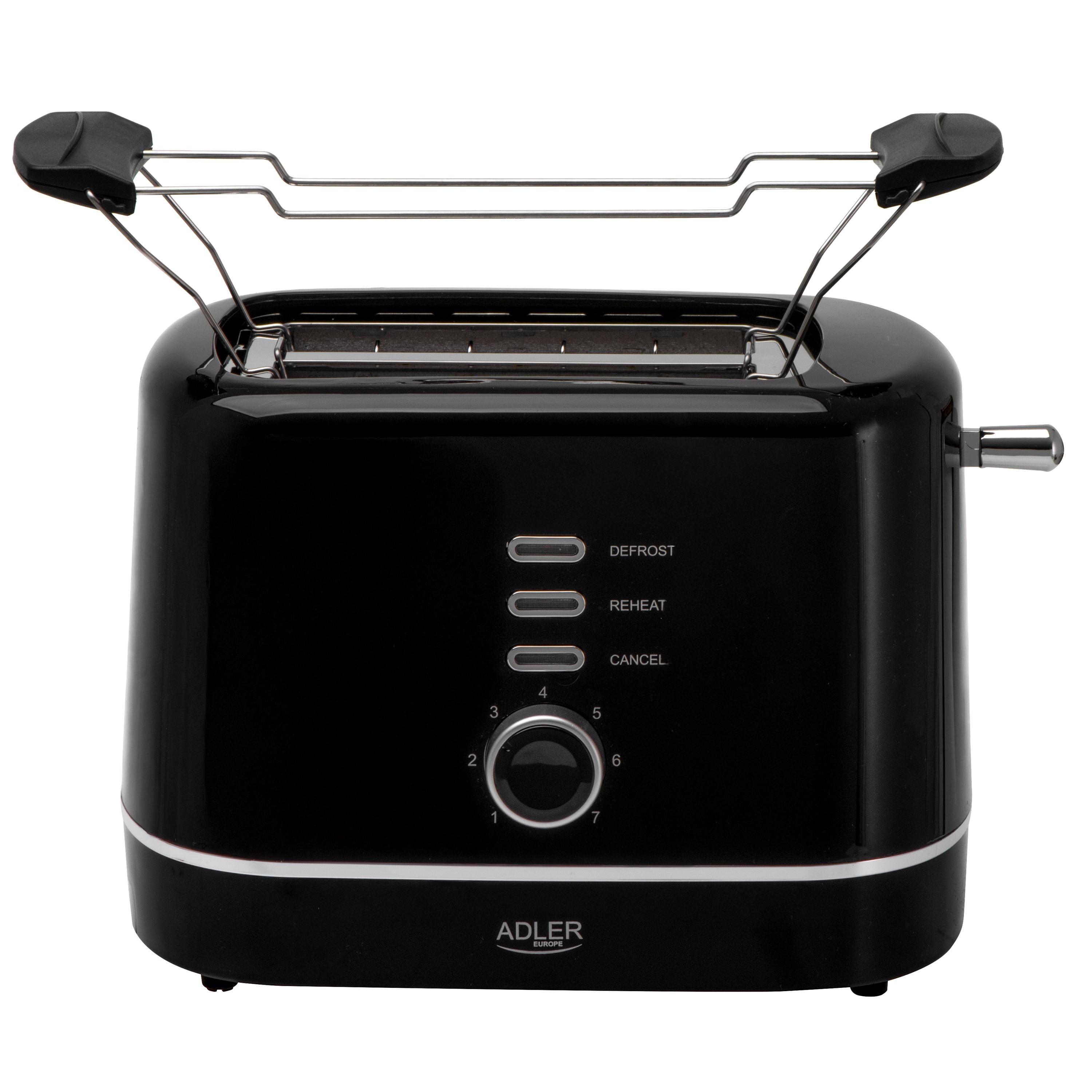 Тостер Adler 850 Вт Black (AD 3224b)