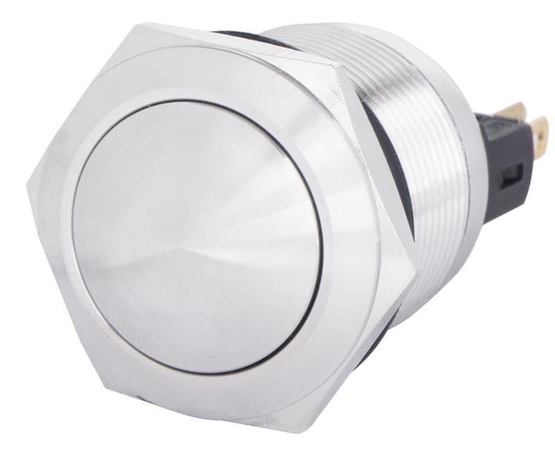 Кнопка TYJ 22-231 металлическая выпуклая 1NO+1NC (A0140010128)