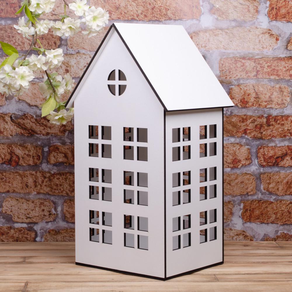 Домик подсвечник L большой Белый (5191)