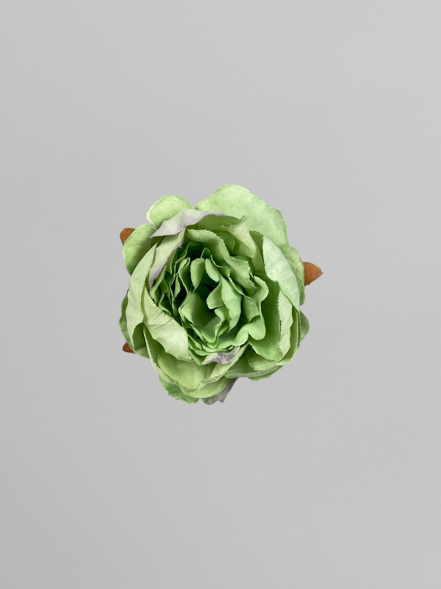 Искусственная головка розы пионовидной 5 см Зеленый (К02008)