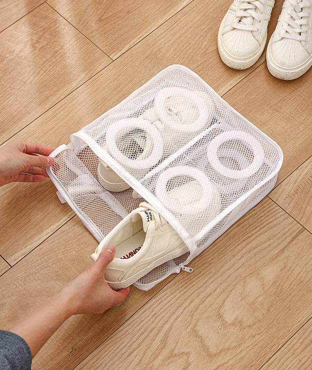 Мішок для прання взуття 18653 8х24,5х28 см Білий (5011888) - фото 4 Мішок для прання взуття 18653 8х24,5х28 см Білий (5011888) - фото 4