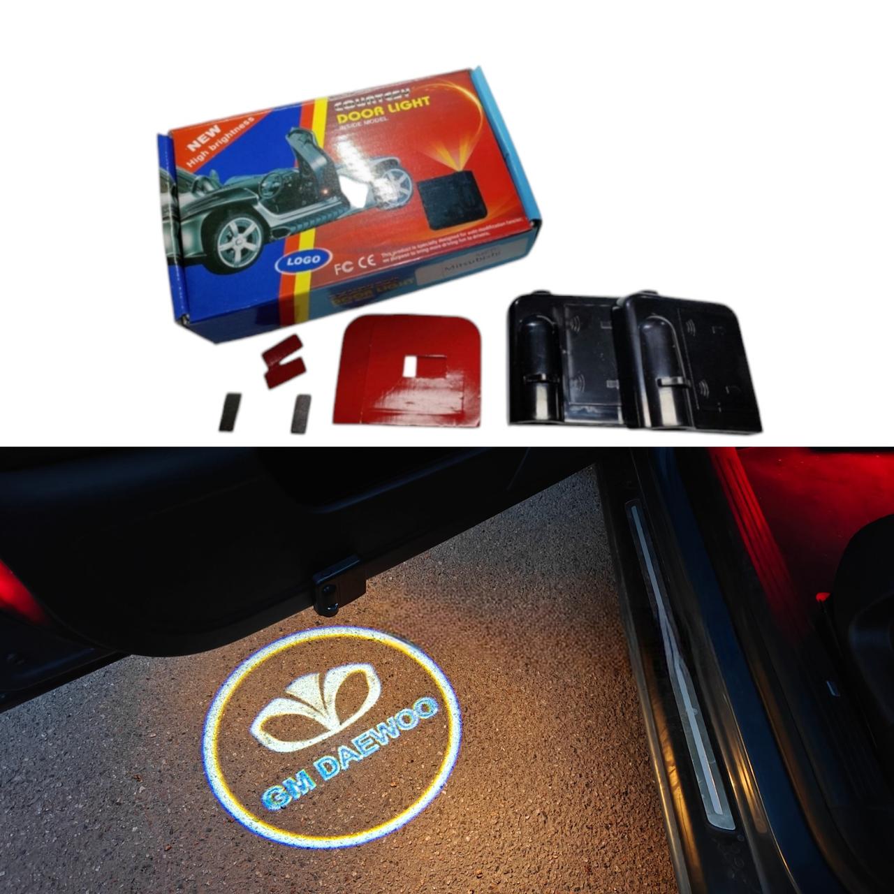 Подсветка светодиодная на двери автомобиля с логотипом DAEWOO (2411729652) - фото 2
