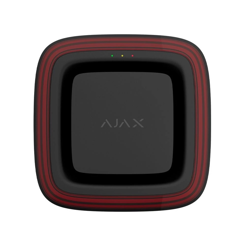 Пожарный извещатель светодиодный беспроводной адресный Ajax EN54 FireProtect Sounder/VAD Jeweller Black