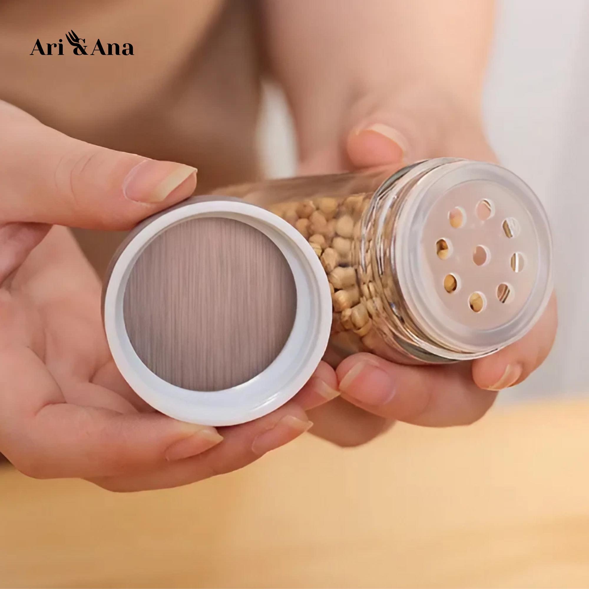 Набір ємностей для спецій Ari/Anaна на круглій підставці 16 шт. - фото 7 Набір ємностей для спецій Ari/Anaна на круглій підставці 16 шт. - фото 7