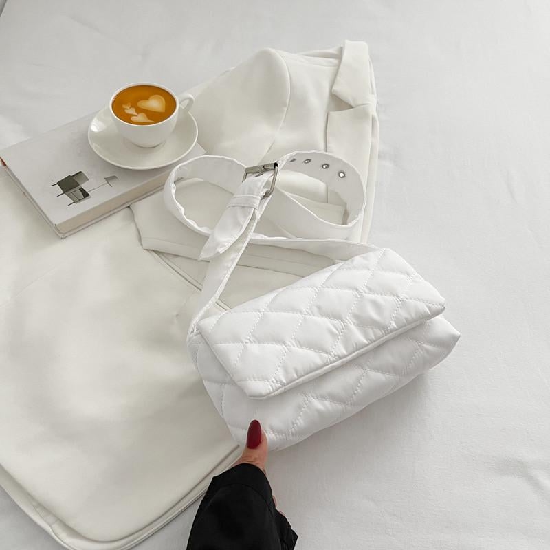 Женская сумка 8019 дутая Белый (21747108)