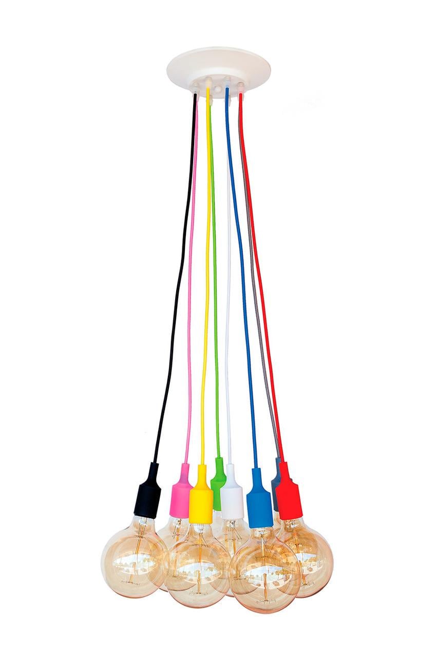 Подвесной светильник 7527020-8 RGB Белый с разноцветным